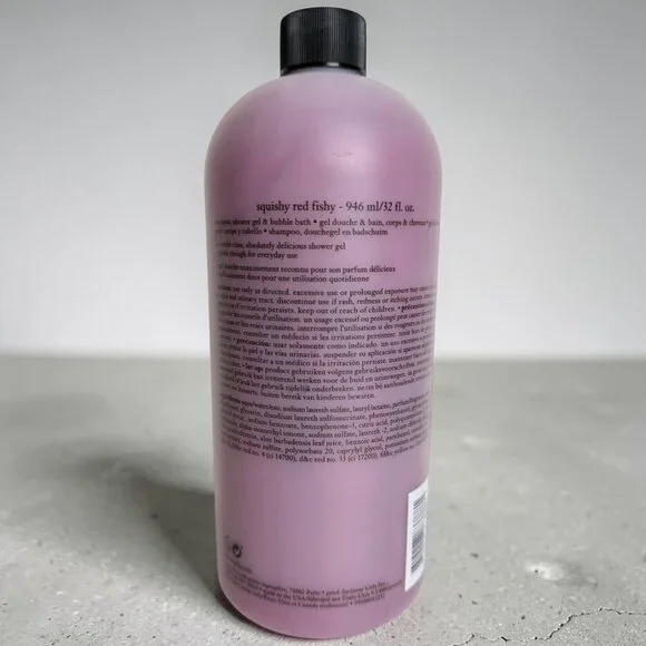 Philosophy Squishy Red Fishy Shampoo, Shower Gel & Bubble Bath 32 fl. oz. - Picture 2 of 2